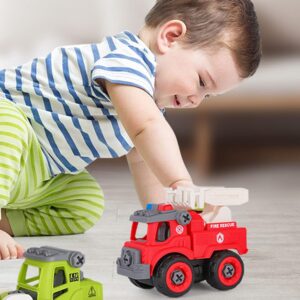DIY Fire Truck Toy Assembly Kit